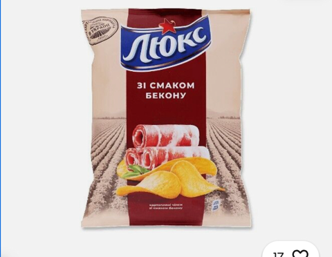 ЧИПСЫ "ЛЮКС" БЕКОН