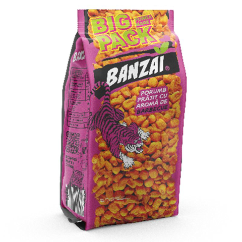 КУКУРУЗА BANZAI, ЖАРЕННАЯ, С АРОМАТОМ БАРБЕКЮ