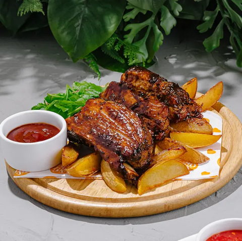 Свиные ребра BBQ