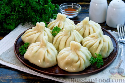 Хинкали с бараниной 