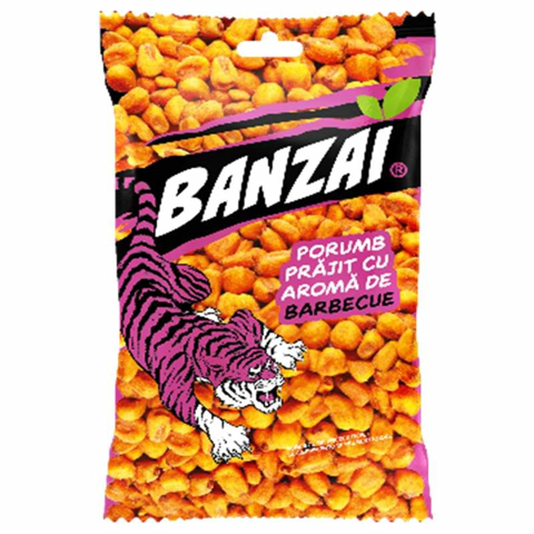 КУКУРУЗА BANZAI, ЖАРЕННАЯ, С АРОМАТОМ БАРБЕКЮ